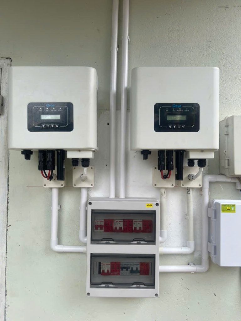 Hệ thống điện năng lượng mặt trời hoà lưới bám tải 1 pha 10kW