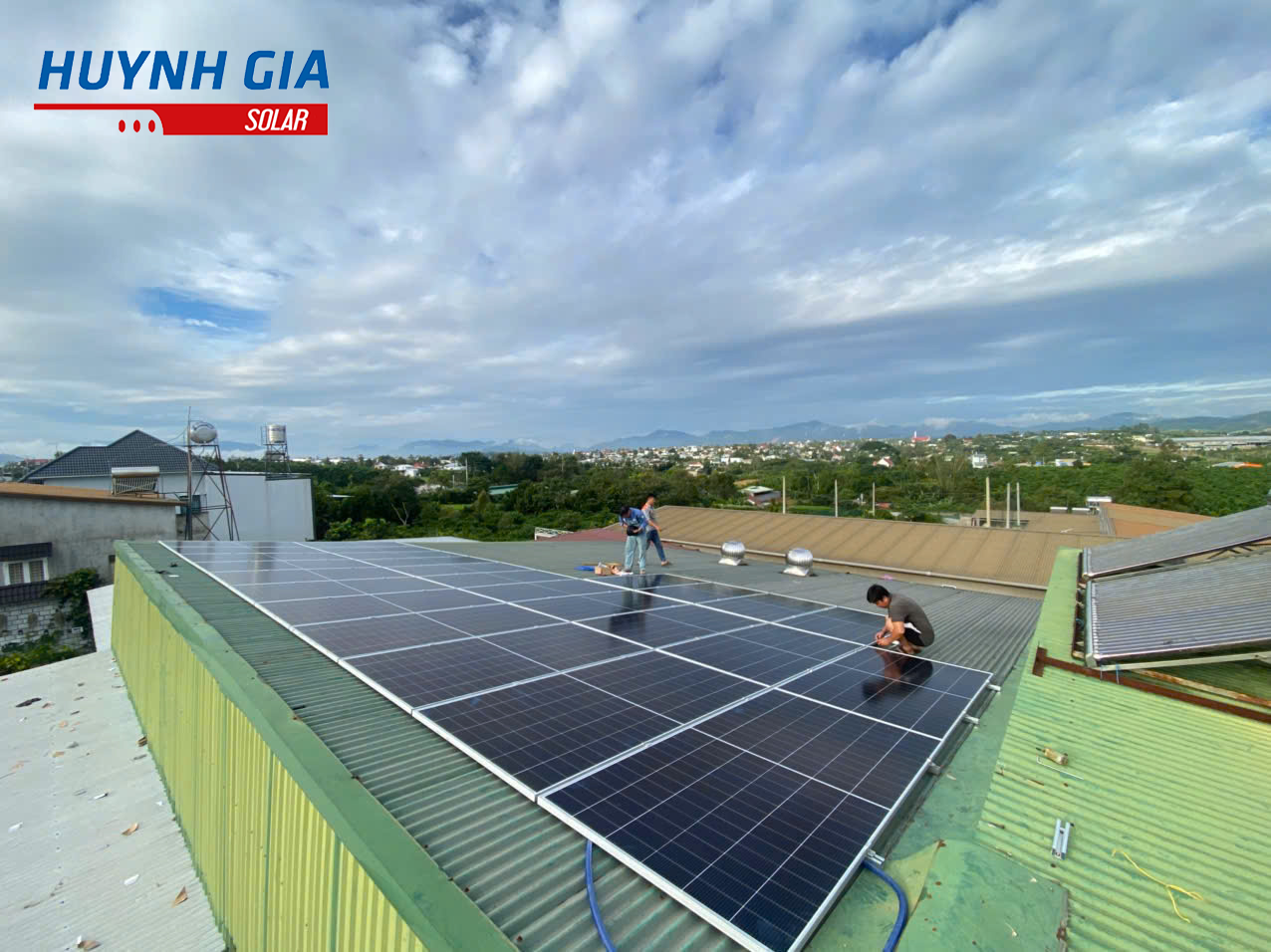 Hệ thống điện năng lượng mặt trời hoà lưới bám tải 1 pha 10kW